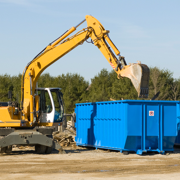 can i choose the location where the residential dumpster will be placed in Brushy OK